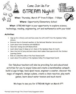 STREAM Night Information